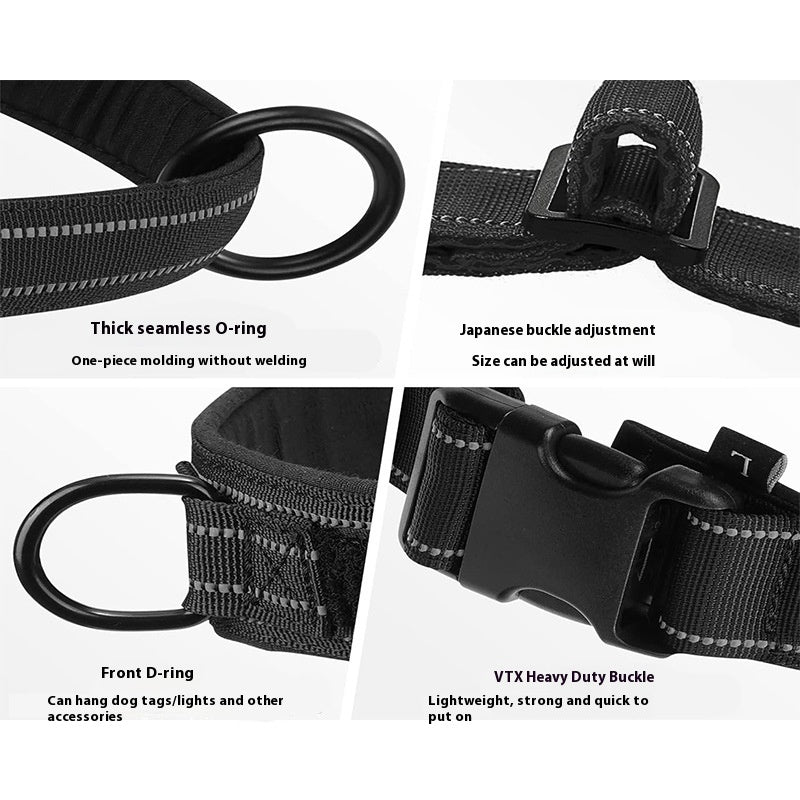 KFX-7355837 Dog Breast Strap Vest with Optional Hand Holding Rope for Medium to Large Pets