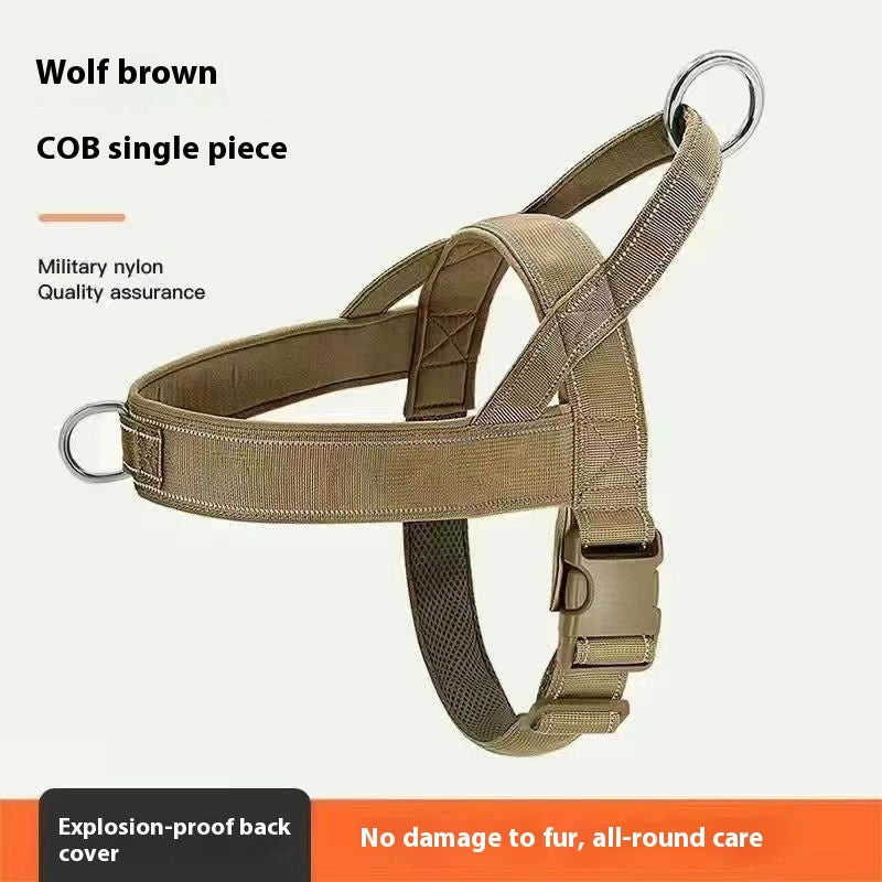 KFX-7355837 Dog Breast Strap Vest with Optional Hand Holding Rope for Medium to Large Pets