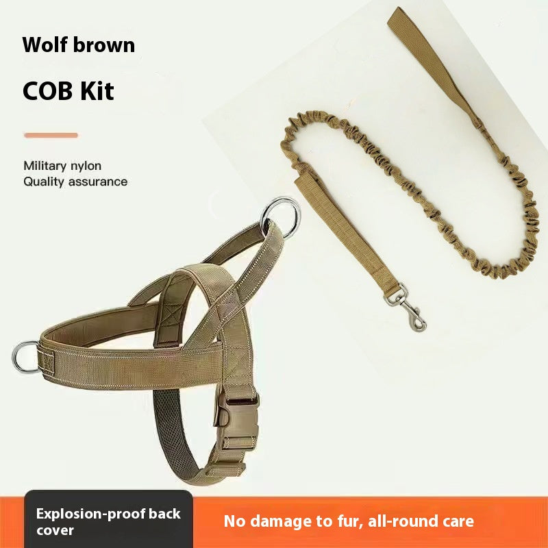 KFX-7355837 Dog Breast Strap Vest with Optional Hand Holding Rope for Medium to Large Pets