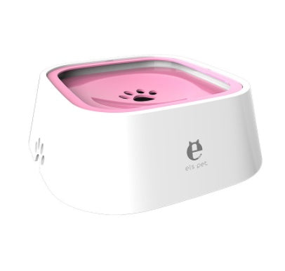 KFX-7356733 Portable Splash-proof Dog Bowl - 1.5L ABS+PP Pet Water Feeder in Multiple Colors