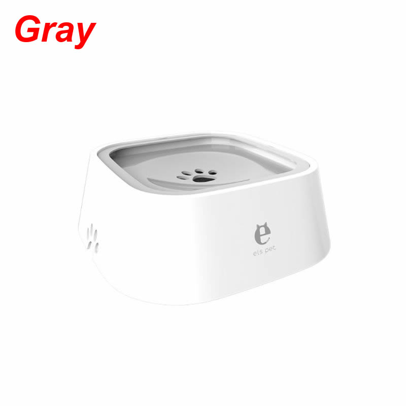 KFX-7356733 Portable Splash-proof Dog Bowl - 1.5L ABS+PP Pet Water Feeder in Multiple Colors