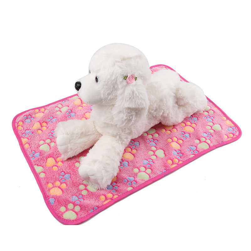 KFX-7358397 Cozy Coral Fleece Dog Blanket for All Sizes - S, M, L, XL Options