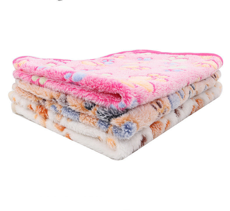 KFX-7358397 Cozy Coral Fleece Dog Blanket for All Sizes - S, M, L, XL Options