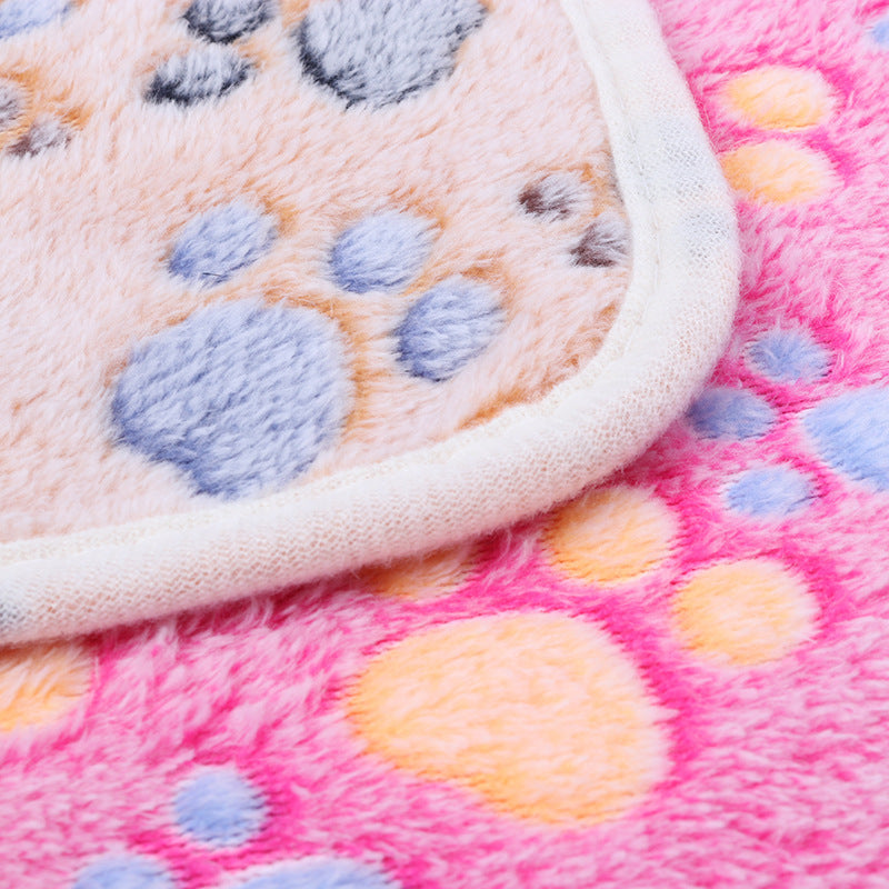 KFX-7358397 Cozy Coral Fleece Dog Blanket for All Sizes - S, M, L, XL Options