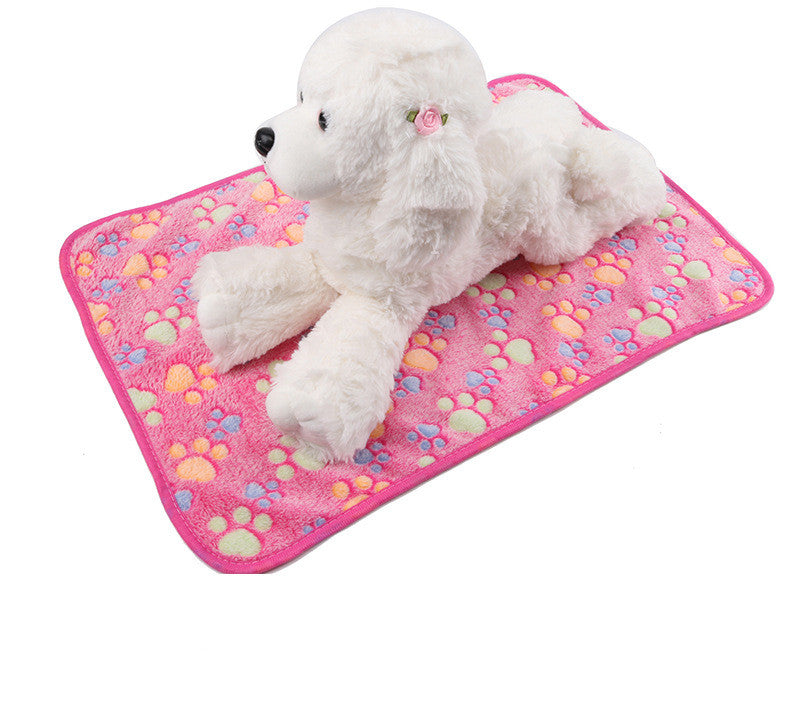KFX-7358397 Cozy Coral Fleece Dog Blanket for All Sizes - S, M, L, XL Options