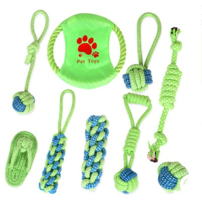KFX-7362109 Cotton Rope Knot Toy Set for Dogs and Cats - 7 or 9 Pieces