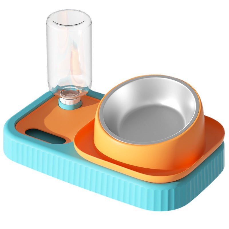 KFX-7362493 Automatic Anti-Overturning Pet Food and Water Bowl Set in Various Colors