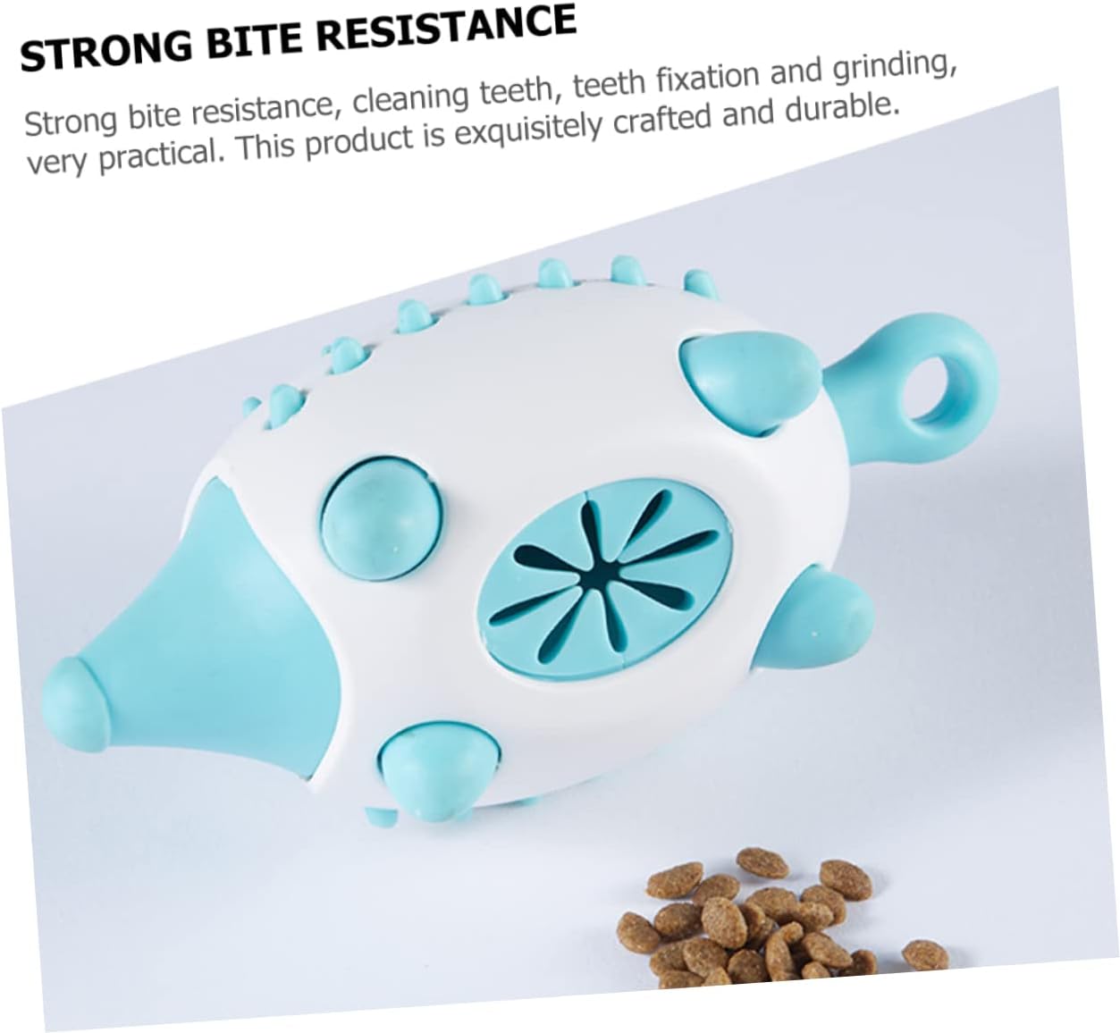 KFX-7363773 Wear-Resistant Interactive Dog Toy with Treat Dispensing and Squeaky Features