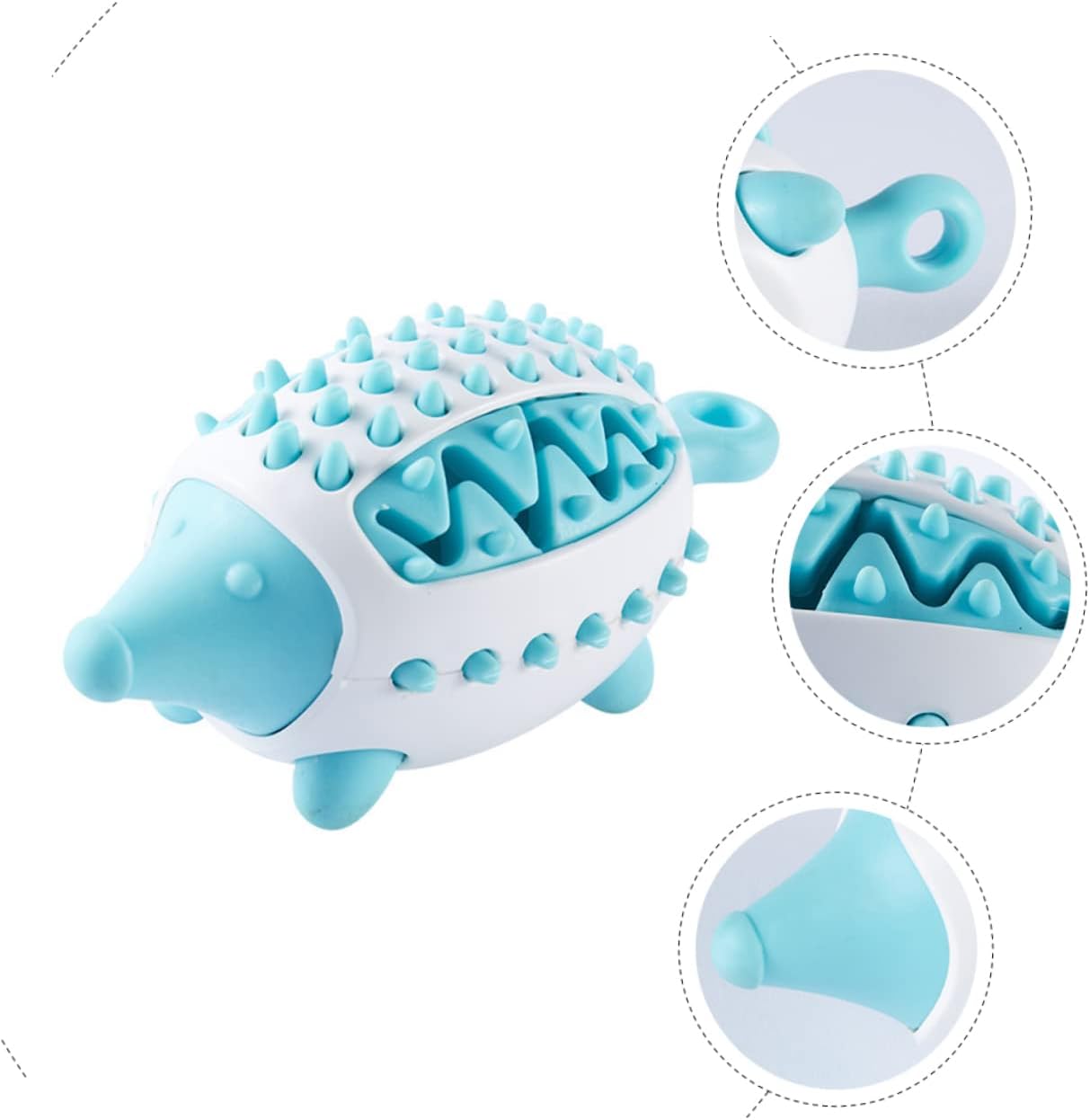 KFX-7363773 Wear-Resistant Interactive Dog Toy with Treat Dispensing and Squeaky Features