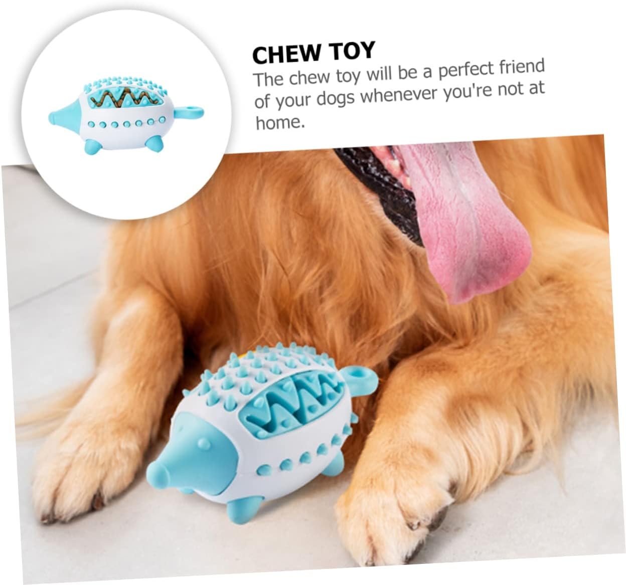 KFX-7363773 Wear-Resistant Interactive Dog Toy with Treat Dispensing and Squeaky Features