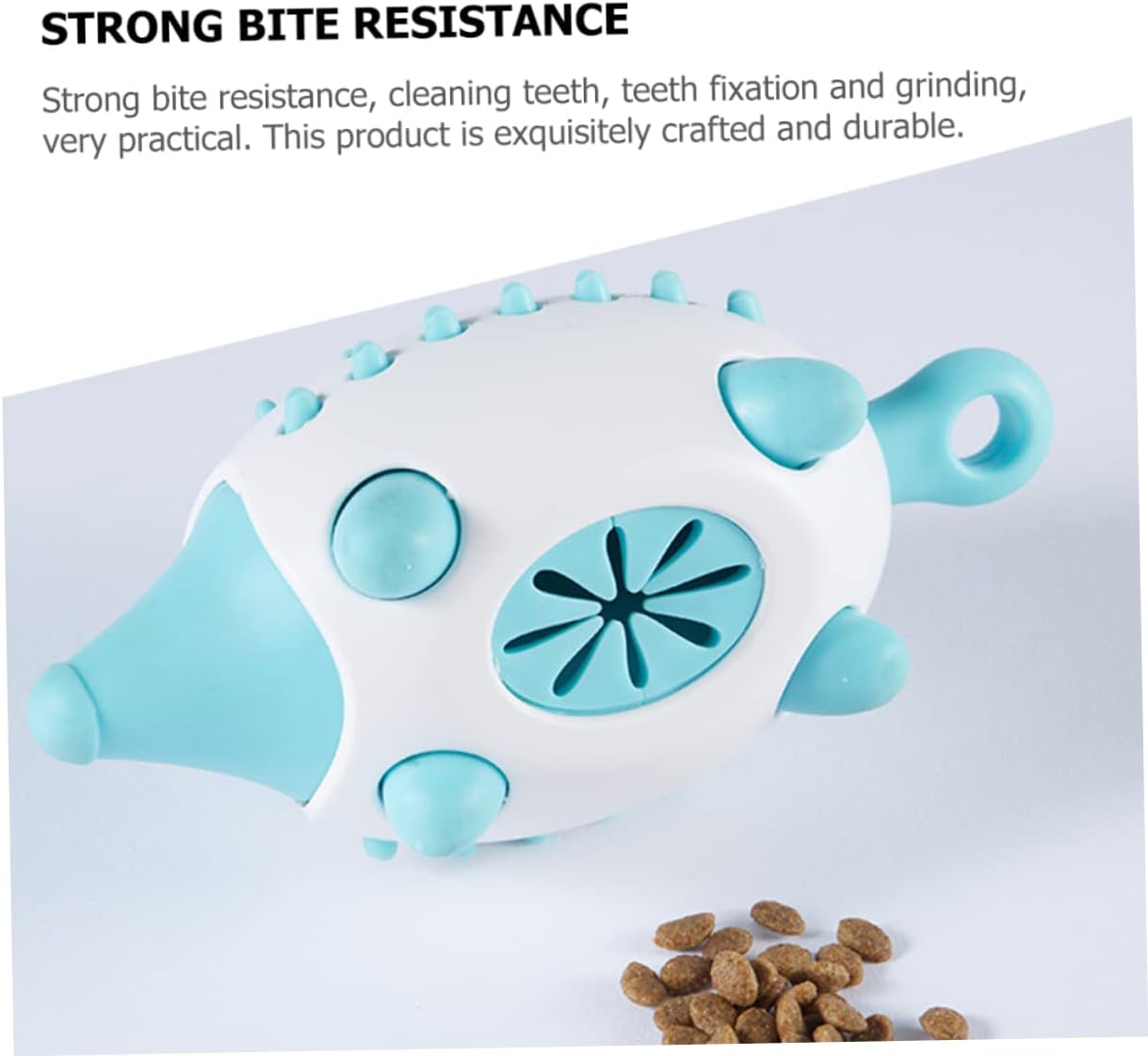 KFX-7363773 Wear-Resistant Interactive Dog Toy with Treat Dispensing and Squeaky Features