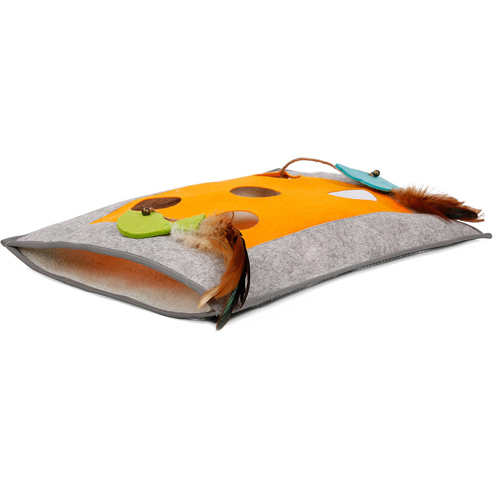 KFX-7367357 Cozy Felt Fabric & Wool Pet Play Mat with Non-Slip Bottom - 48x37cm
