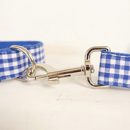 KFX-7367869 Durable Blue Polyester Dog Leash for Pets - Traction Belt Designed for Comfort and Control