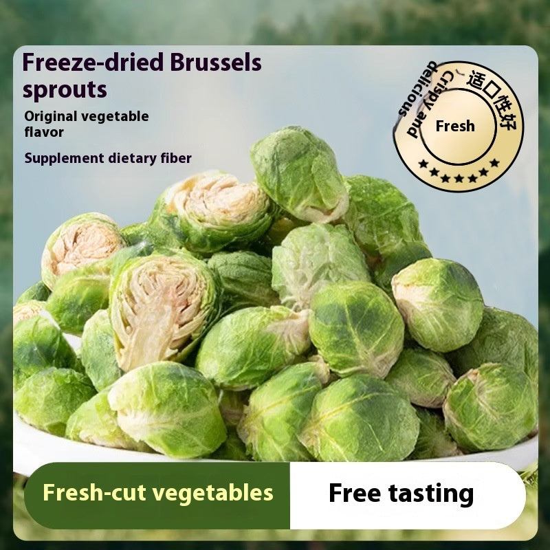 KFX-7368125 Freeze-Dried Brussels Sprouts Dog Snacks – Healthy Pet Treats, 20g