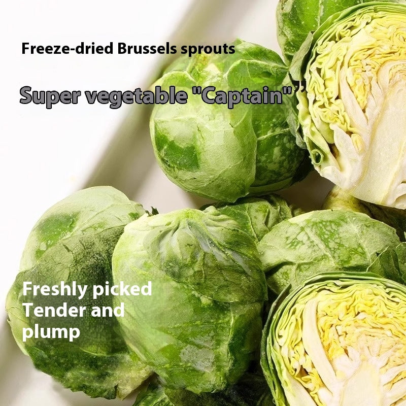 KFX-7368125 Freeze-Dried Brussels Sprouts Dog Snacks – Healthy Pet Treats, 20g