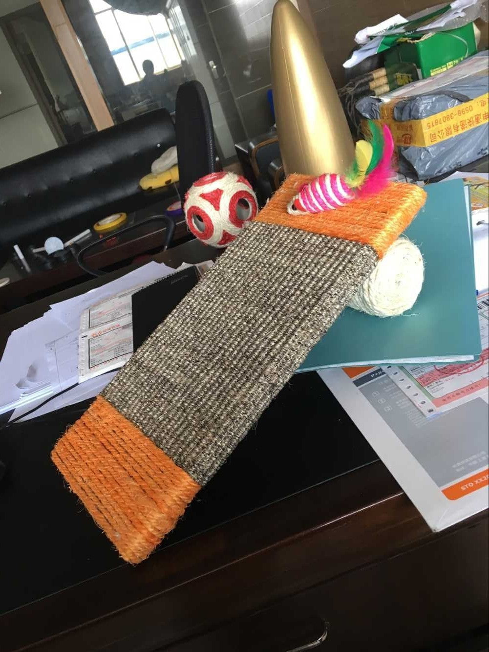 KFX-7368253 Sisal Cat Scratching Blanket and Board - Durable 44x30cm for Scratch Relief