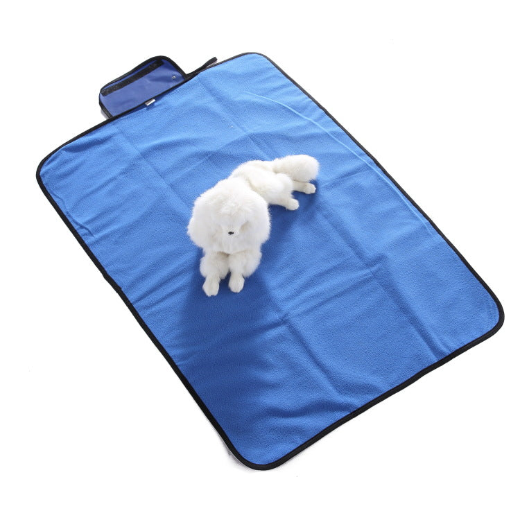 KFX-7369917 Waterproof Foldable Pet Mat for Outdoor Use - Lightweight Oxford Cloth, Multiple Sizes Available