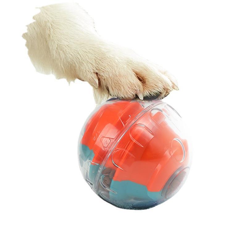 KFX-7371837 Adjustable Tumbler Dog Toy in Green/Orange & Yellow/Blue for Interactive Play