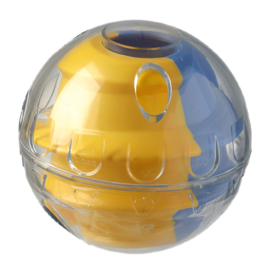 KFX-7371837 Adjustable Tumbler Dog Toy in Green/Orange & Yellow/Blue for Interactive Play