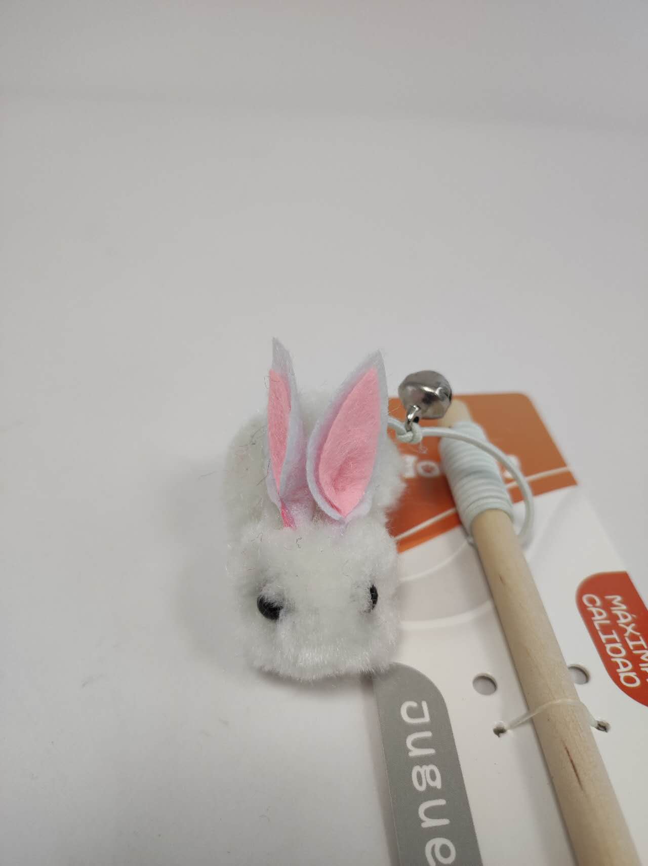 KFX-7372861 Interactive Little Furry Rabbit Cat Teaser Toy for Playful Felines