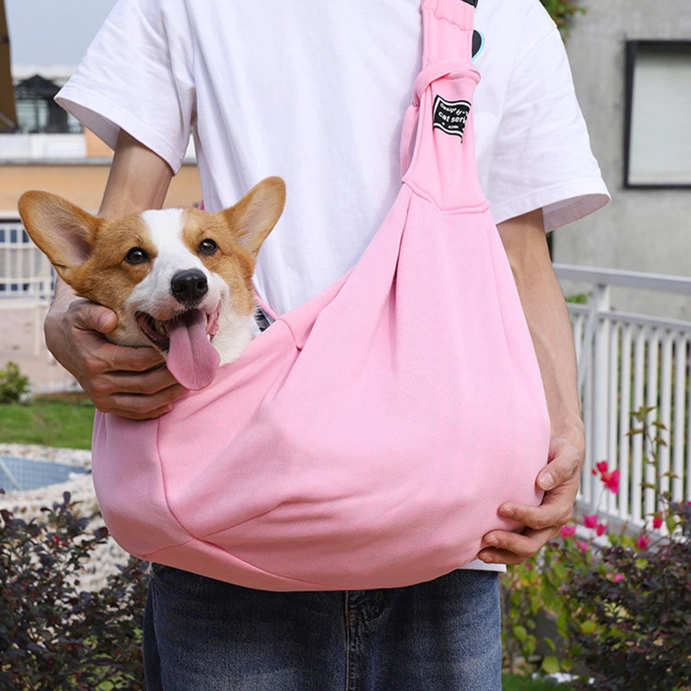 KFX-7381053 Adjustable Pet Carrier Bag for Dogs and Cats - Comfortable Single Shoulder Sling Tote for Travel and Outdoor Use