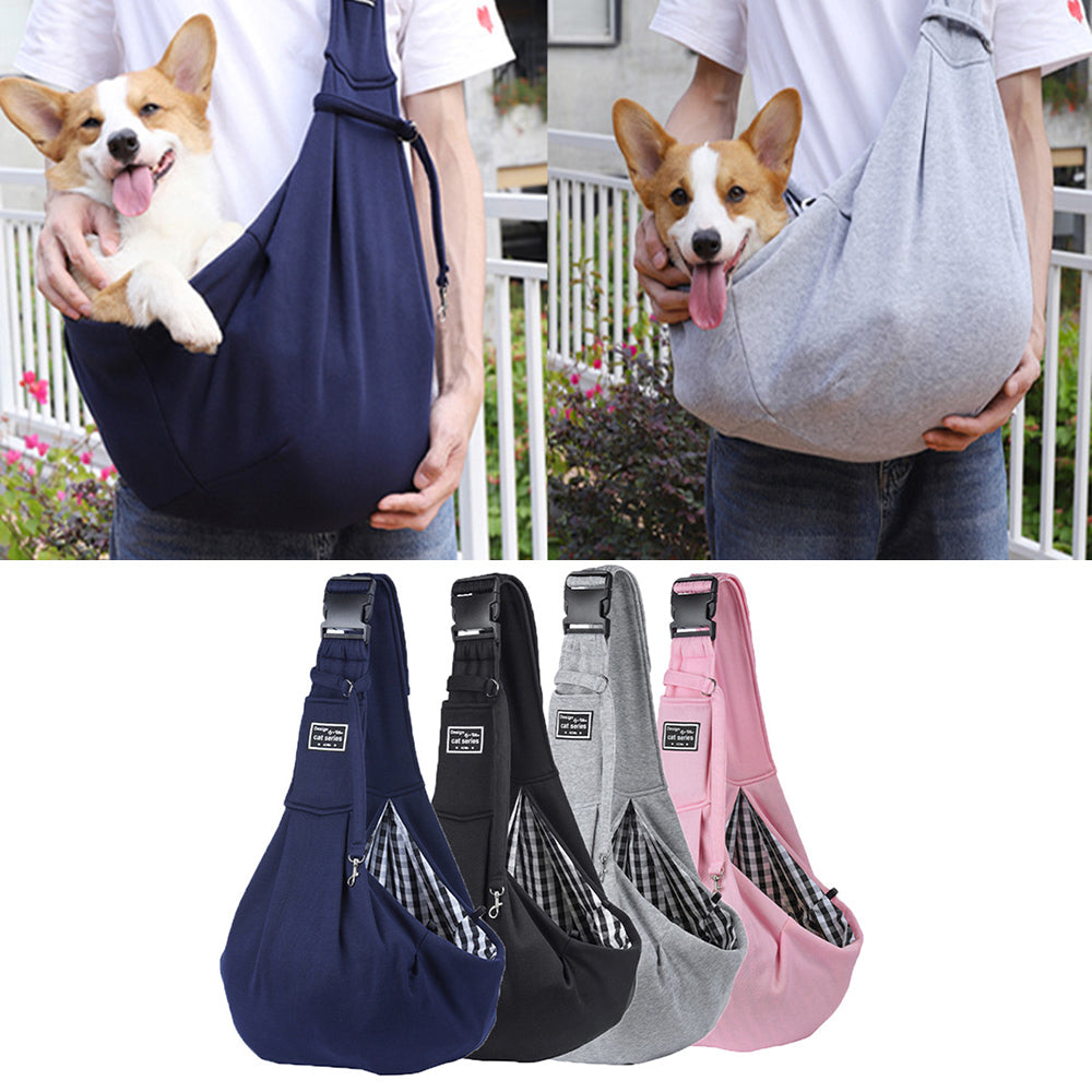 KFX-7381053 Adjustable Pet Carrier Bag for Dogs and Cats - Comfortable Single Shoulder Sling Tote for Travel and Outdoor Use