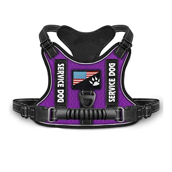 KFX-7382845 Reflective Night Vision Pet Harness with Shock Absorption and Traction Chest Strap