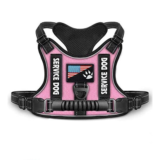 KFX-7382845 Reflective Night Vision Pet Harness with Shock Absorption and Traction Chest Strap
