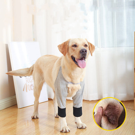 KFX-7384125 Dog Protective Elbow Pad Clothing for Cold and Warm Weather, Cotton-Polyester Blend, Multiple Sizes Available