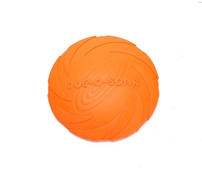 KFX-7390141 Natural Rubber Dog Fetch Flying Disc – Durable & Safe Training Toy for Dogs