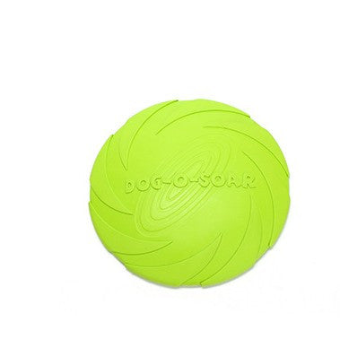 KFX-7390141 Natural Rubber Dog Fetch Flying Disc – Durable & Safe Training Toy for Dogs