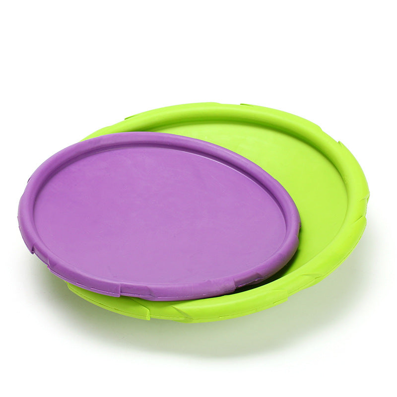 KFX-7390141 Natural Rubber Dog Fetch Flying Disc – Durable & Safe Training Toy for Dogs