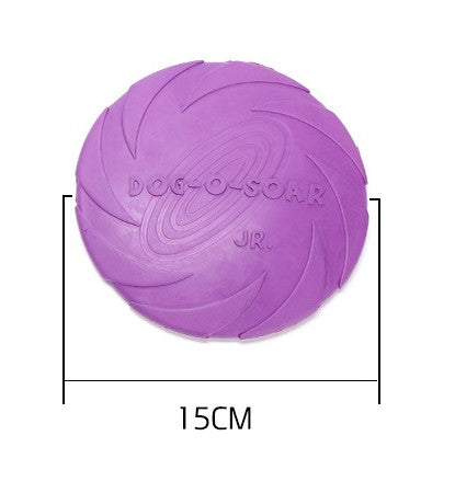 KFX-7390141 Natural Rubber Dog Fetch Flying Disc – Durable & Safe Training Toy for Dogs