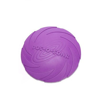 KFX-7390141 Natural Rubber Dog Fetch Flying Disc – Durable & Safe Training Toy for Dogs