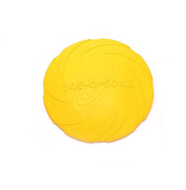 KFX-7390141 Natural Rubber Dog Fetch Flying Disc – Durable & Safe Training Toy for Dogs