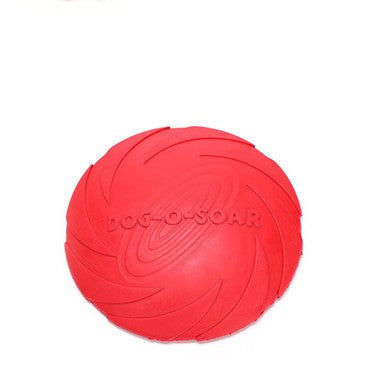 KFX-7390141 Natural Rubber Dog Fetch Flying Disc – Durable & Safe Training Toy for Dogs