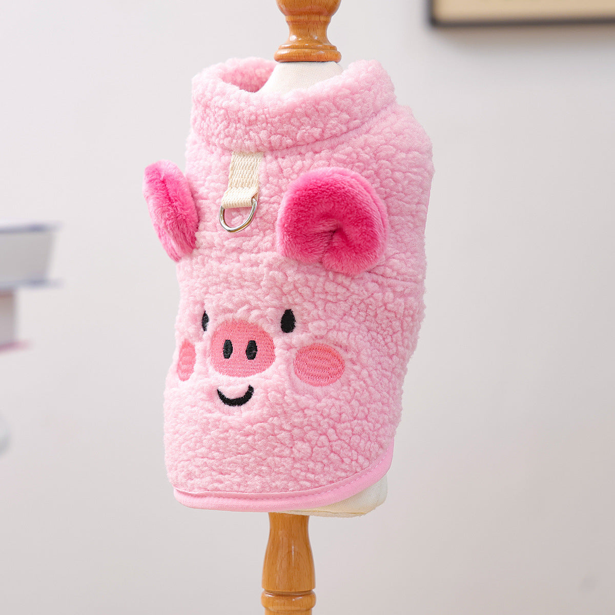 KFX-7393853 Dudu Lambswool Thermal Vest in Little Pig and Little Bear Designs – Unisex Casual Wear Sizes XS-XL