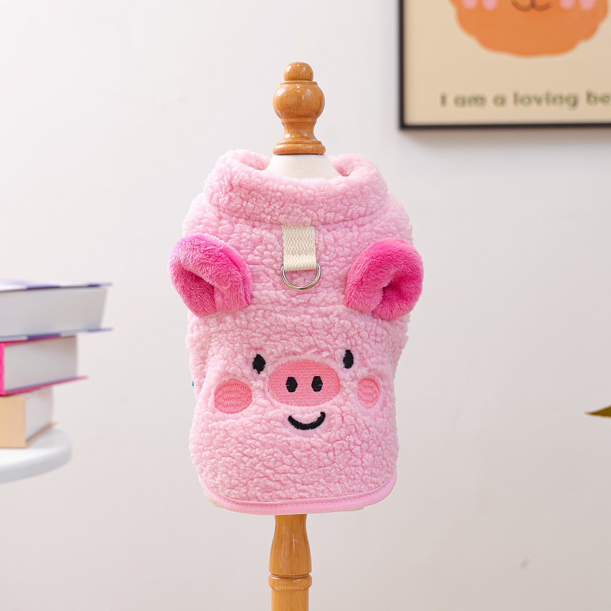 KFX-7393853 Dudu Lambswool Thermal Vest in Little Pig and Little Bear Designs – Unisex Casual Wear Sizes XS-XL