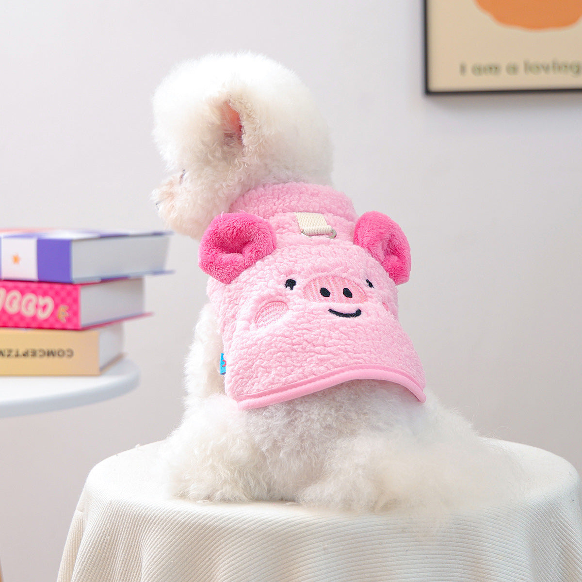 KFX-7393853 Dudu Lambswool Thermal Vest in Little Pig and Little Bear Designs – Unisex Casual Wear Sizes XS-XL