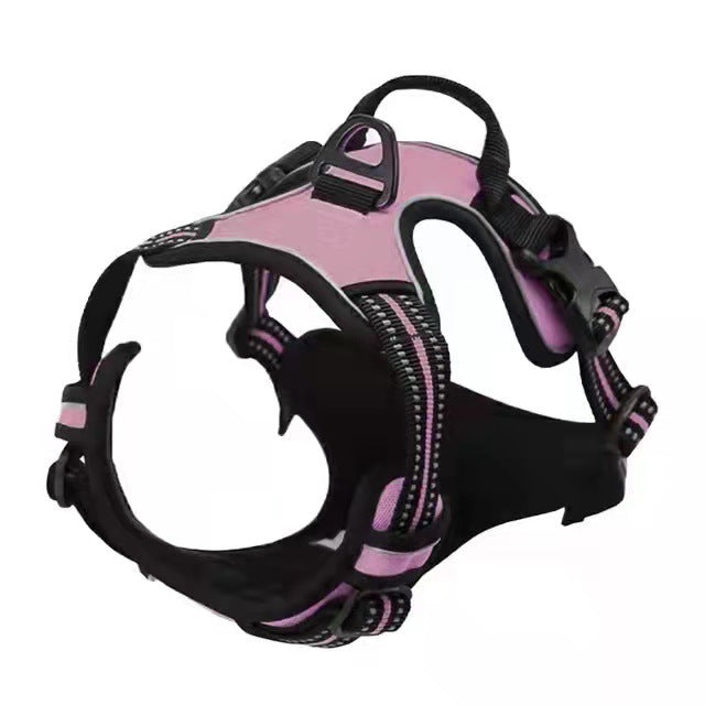 KFX-7394365 Reflective Anti-Shock Dog Vest in Multiple Colors – Adjustable Polyester Safety Harness