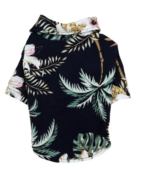 KFX-7394749 Hawaiian-Style Cotton Dog Shirt for Pets - Multiple Sizes Available
