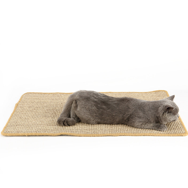 KFX-7401021 Durable Natural Sisal Cat Scratcher Mat for Furniture Protection