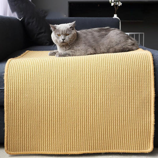 KFX-7401021 Durable Natural Sisal Cat Scratcher Mat for Furniture Protection