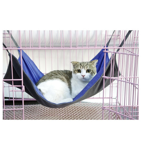 KFX-7402429 Detachable Cat Hammock Bed – 100% Cotton Cat Lounger with Adjustable Straps