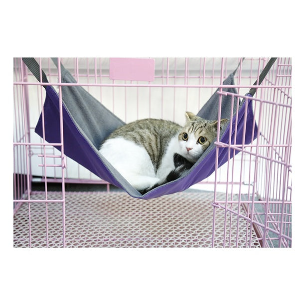 KFX-7402429 Detachable Cat Hammock Bed – 100% Cotton Cat Lounger with Adjustable Straps