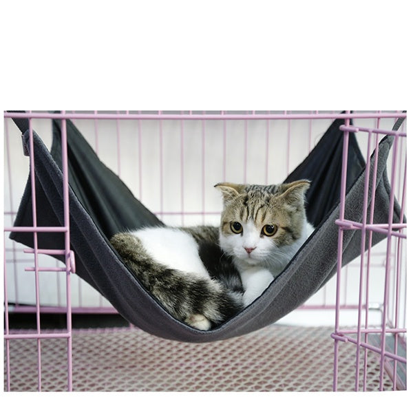 KFX-7402429 Detachable Cat Hammock Bed – 100% Cotton Cat Lounger with Adjustable Straps