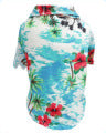 KFX-7404989 Dog Summer Thin Shirt, Breathable Chiffon Corgi Cat Apparel for Beach Parties