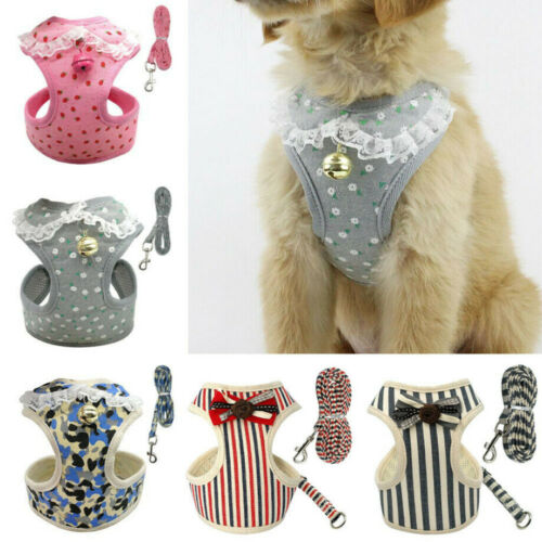 KFX-7406397 Breathable Tank Top Style Dog Chest Strap with Traction Rope for Pets