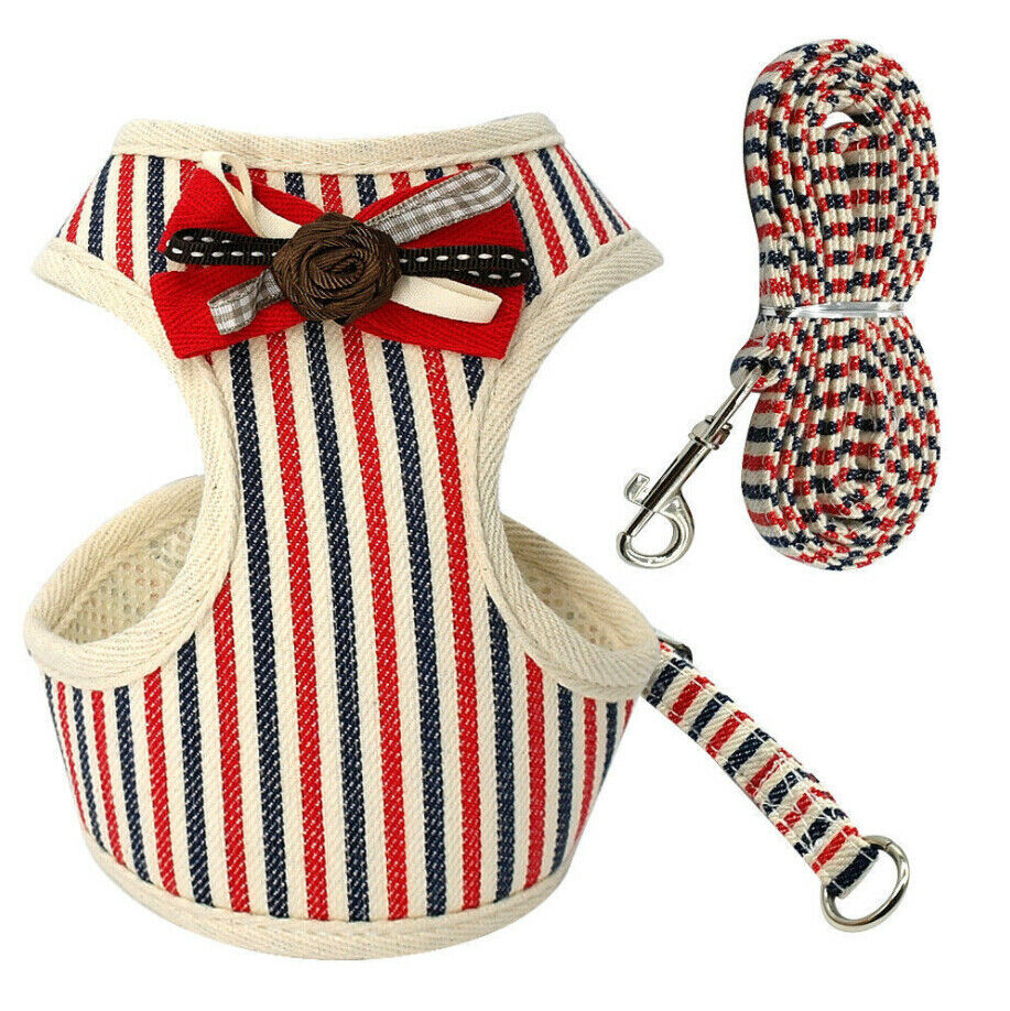 KFX-7406397 Breathable Tank Top Style Dog Chest Strap with Traction Rope for Pets