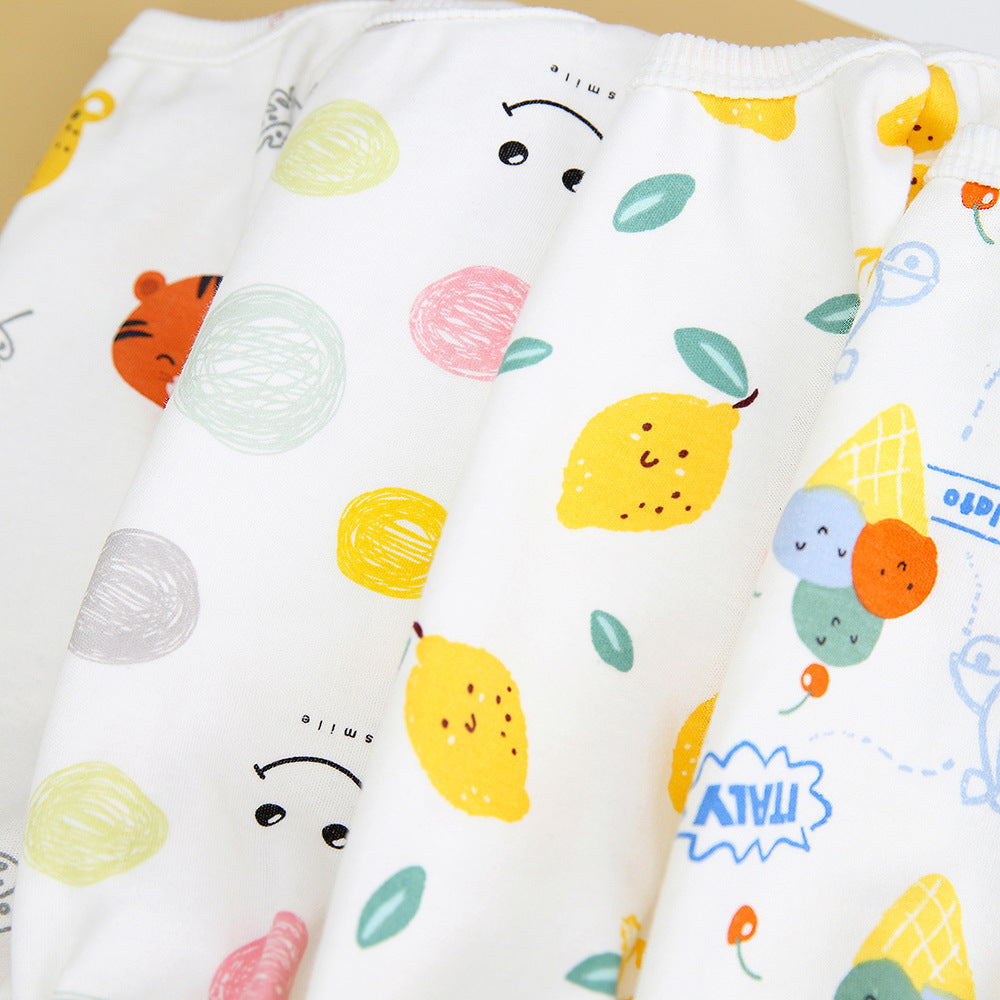 KFX-7408957 Casual Cotton Four-Legged Pet Clothing - Available in Lemon, Lion, Smiling Face, and Ice Cream Designs